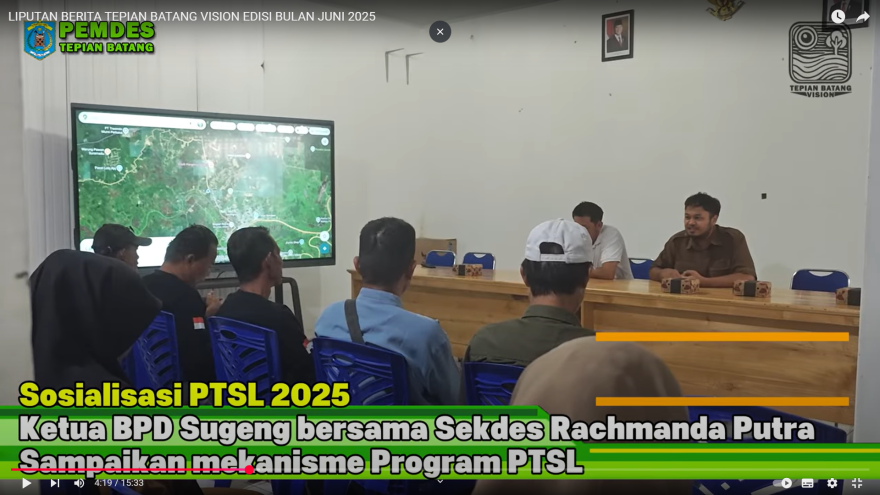 Sukseskan PTSL 2025, Desa Tepian Batang Gelar Sosialisasi dan Penyuluhan Bersama Ketua RT dan Masyarakat